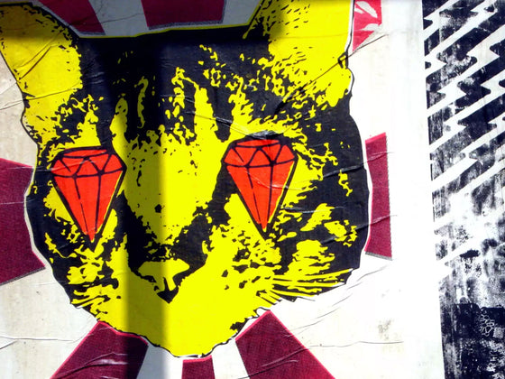 CAT GODS X TMRWLND SKATEBOARD ( Holographic Green )